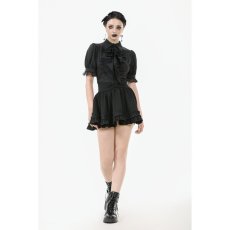 画像8: Gothic Short-Sleeve Blouse / Black / トップス【DARK IN LOVE】 (8)