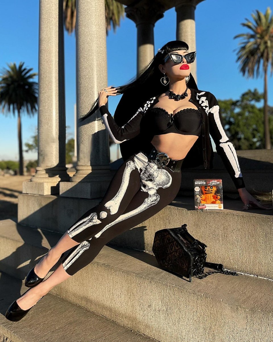 画像4: Skele-Bone Capri Leggings /レギンス【KREEPSVILLE 666】 (4)