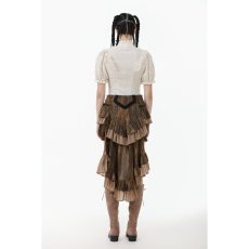 画像10: Vintage-Inspired Cotton-Linen Blouse/ White / トップス【DARK IN LOVE】 (10)