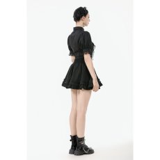 画像11: Gothic Short-Sleeve Blouse / Black / トップス【DARK IN LOVE】 (11)