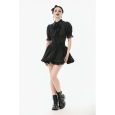 画像6: Gothic Short-Sleeve Blouse / Black / トップス【DARK IN LOVE】 (6)