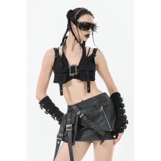 画像5: Rebel Punk Halter Crop Top / トップス【DARK IN LOVE】 (5)