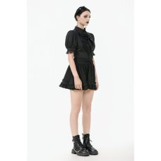 画像10: Gothic Short-Sleeve Blouse / Black / トップス【DARK IN LOVE】 (10)