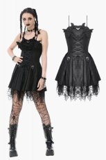 画像1: Gothic Dark Demon Pleated Dress / ワンピース【DARK IN LOVE】 (1)