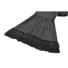 画像12: Gothic Lace-Up Lolita Puff Sleeve Dress / ワンピース【DARK IN LOVE】 (12)
