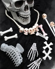 画像10: Skeleton Ribcage Hair Claw Clip / Glow In The Dark / ヘアクリップ【KREEPSVILLE 666】 (10)