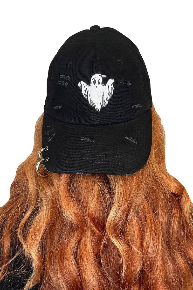 画像12: Ghost Pierced Baseball Cap / キャップ【VampireFreaks】 (12)