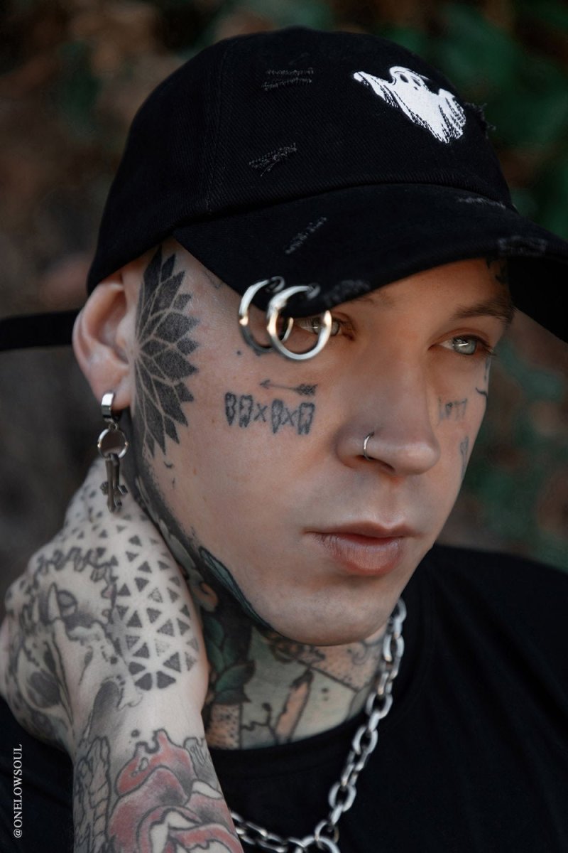 画像8: Ghost Pierced Baseball Cap / キャップ【VampireFreaks】 (8)