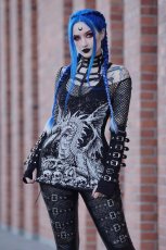 画像1: 【レディース】Dragon's Lair Tee / レーサーバック / タンクトップ【VampireFreaks】 (1)