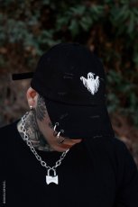 画像1: Ghost Pierced Baseball Cap / キャップ【VampireFreaks】 (1)
