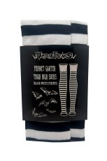 画像10: Fishnet Garter Thigh High Socks / Black x White / ニーハイソックス【VampireFreaks】 (10)