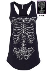 画像3: 【レディース】Dead Inside Skeleton / レーサーバック / タンクトップ【VampireFreaks】 (3)