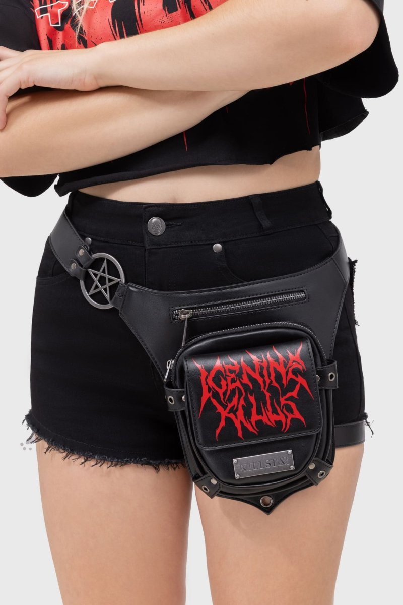 画像2: Psychos Only Waist Bag / ボディバッグ【KILL STAR x ICE NINE KILLS】 (2)