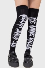 画像1: INK Logo Knee High Socks / ニーハイソックス【KILL STAR x ICE NINE KILLS】 (1)