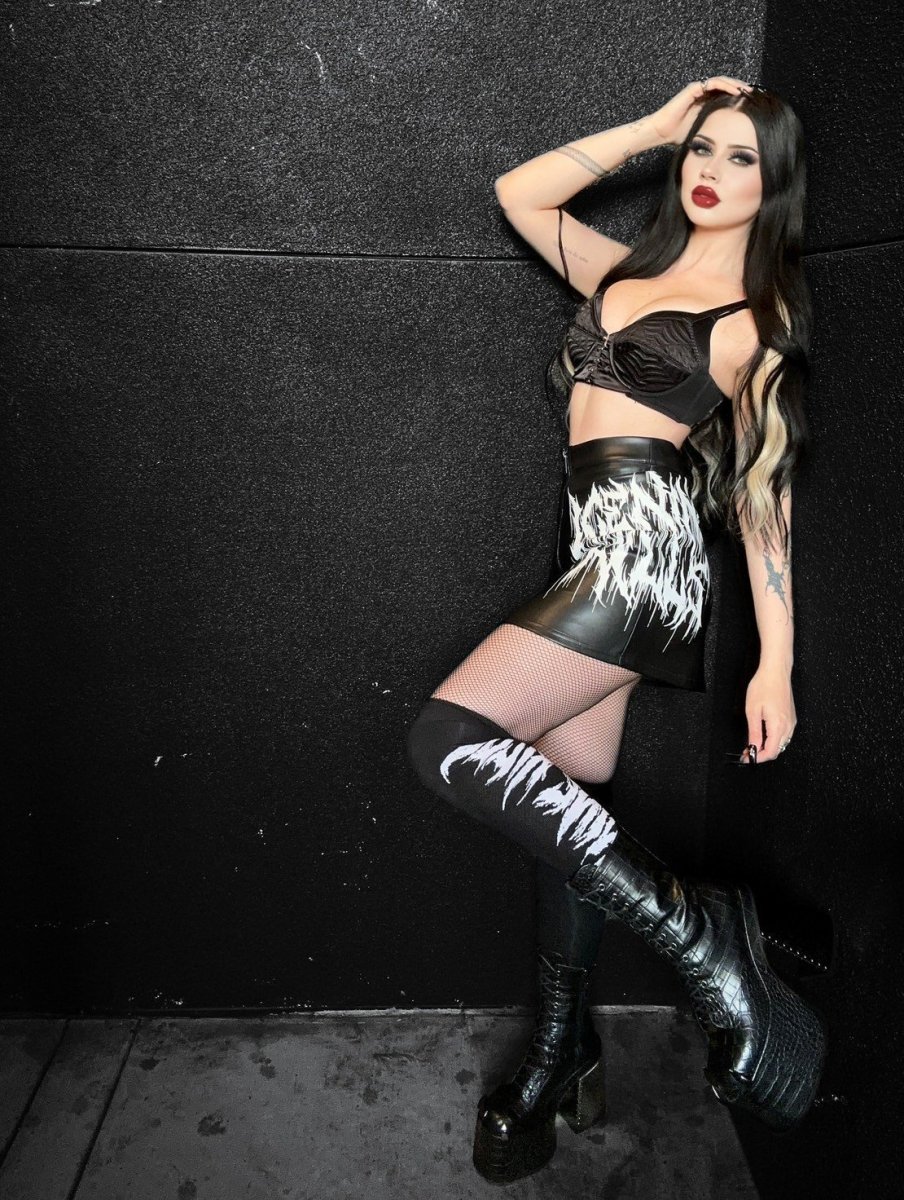 画像4: INK Logo Knee High Socks / ニーハイソックス【KILL STAR x ICE NINE KILLS】 (4)