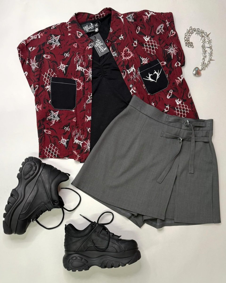 画像11: ✨期間限定予約✨Doomed Shirt / トップス【HELL BUNNY】 (11)