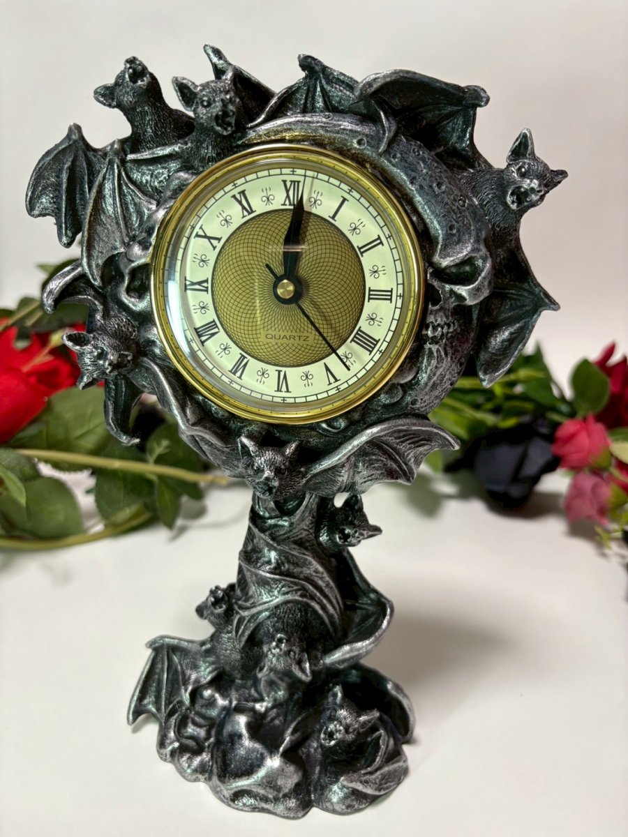 画像2: 闇翼の刻 / Chiroptera Time / 置時計【NEMESIS NOW】 (2)