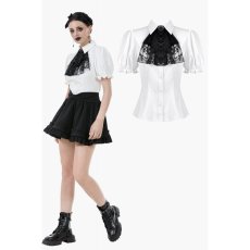 画像1: Gothic White Blouse / White / トップス【DARK IN LOVE】 (1)