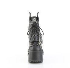 画像3: [取り寄せ]CAMEL-64 / ブラック / 厚底ブーツ【DEMONIA】 (3)