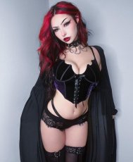 画像9: 🔥SALE🔥FANG BURNOUT VELVET BUSTIER / ビスチェ【KILL STAR】 (9)