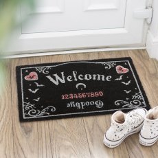画像1: Pink and Black Talking Board Doormat / ドアマット【GOTHIC HOMEWARE】 (1)