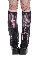 画像1: MADOKA NET LEGWARMERS / レッグウォーマー【Banned Apparel】 (1)