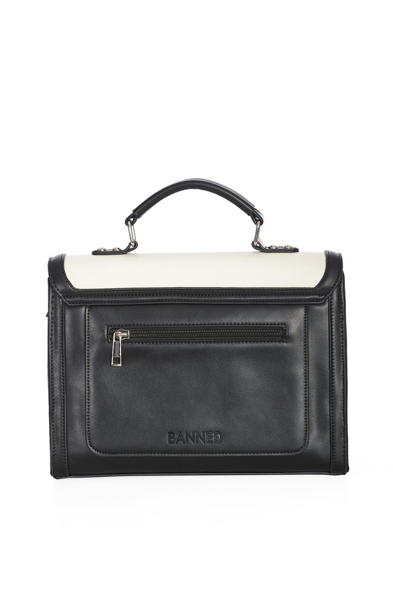 画像4: NEVERMORE SATCHEL BAG / ハンドバッグ【Banned Apparel】 (4)