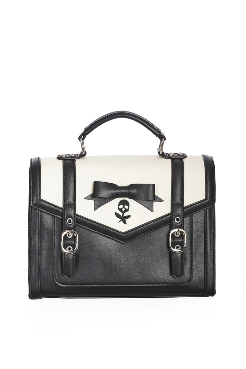 画像1: NEVERMORE SATCHEL BAG / ハンドバッグ【Banned Apparel】 (1)