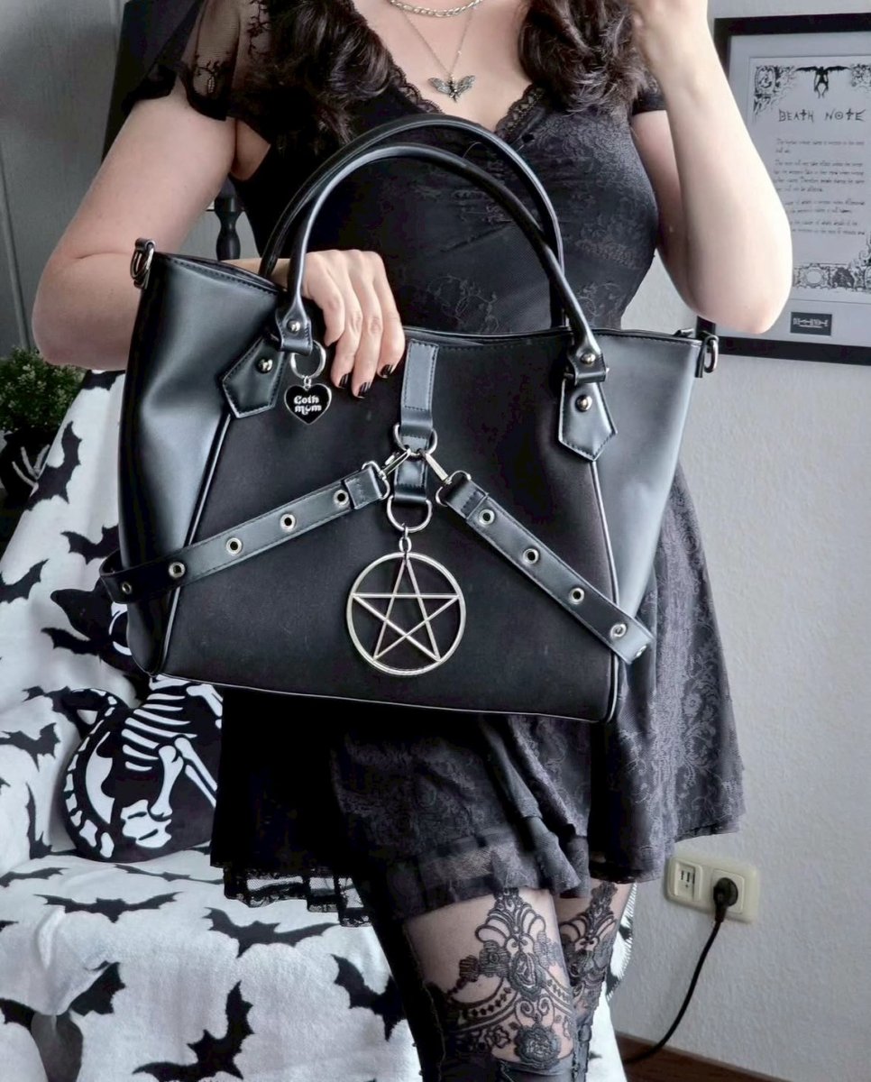 画像7: IN OBLIVION WE TRUST TOTE BAG / ハンドバッグ【Banned Apparel】 (7)