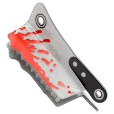 画像1: Cleaver Silver Glitter Claw Clip / 肉包丁 / ヘアクリップ【KREEPSVILLE 666】 (1)