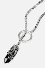 画像1: CRYSTAL FERN O-RING NECKLACE / ネックレス【Restyle】 (1)