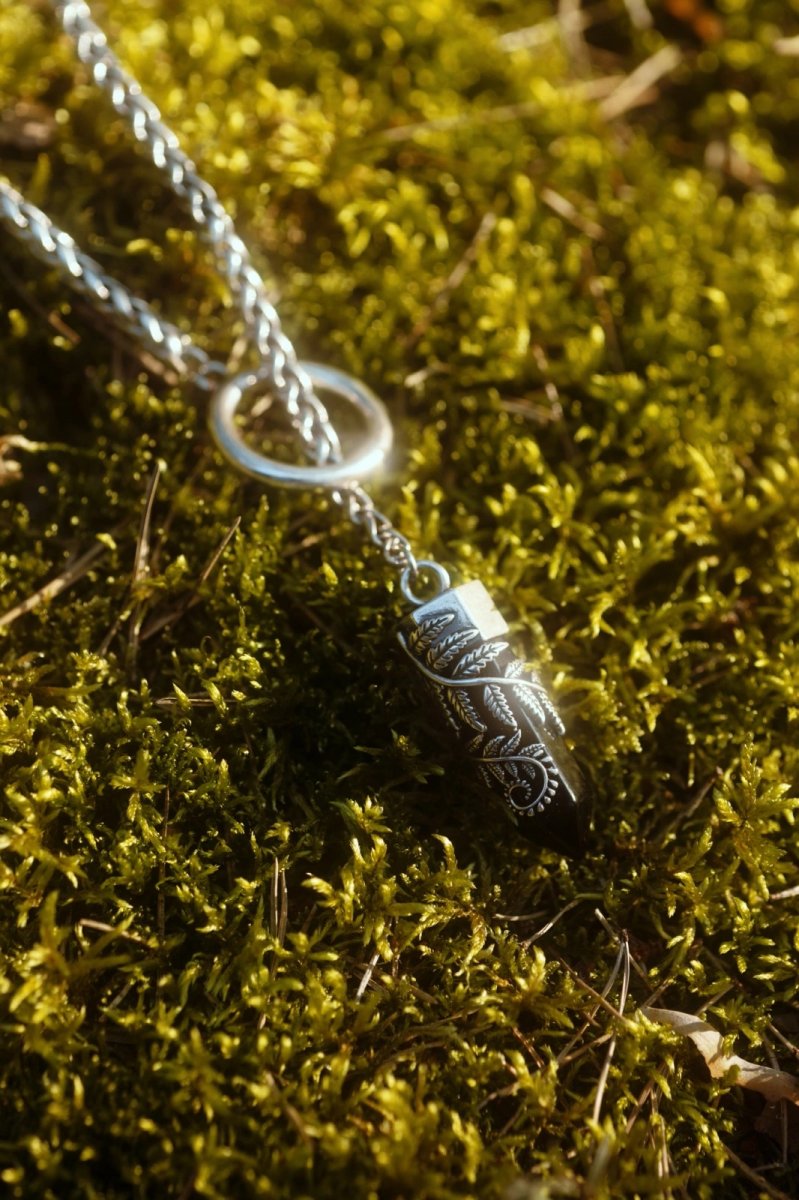 画像13: CRYSTAL FERN O-RING NECKLACE / ネックレス【Restyle】 (13)