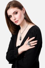 画像7: CRYSTAL FERN O-RING CHOKER / チョーカー【Restyle】 (7)