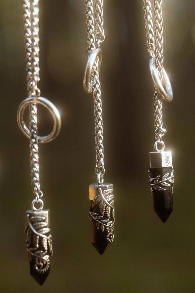 画像10: CRYSTAL FERN O-RING NECKLACE / ネックレス【Restyle】 (10)