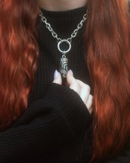 画像9: CRYSTAL FERN O-RING CHOKER / チョーカー【Restyle】 (9)