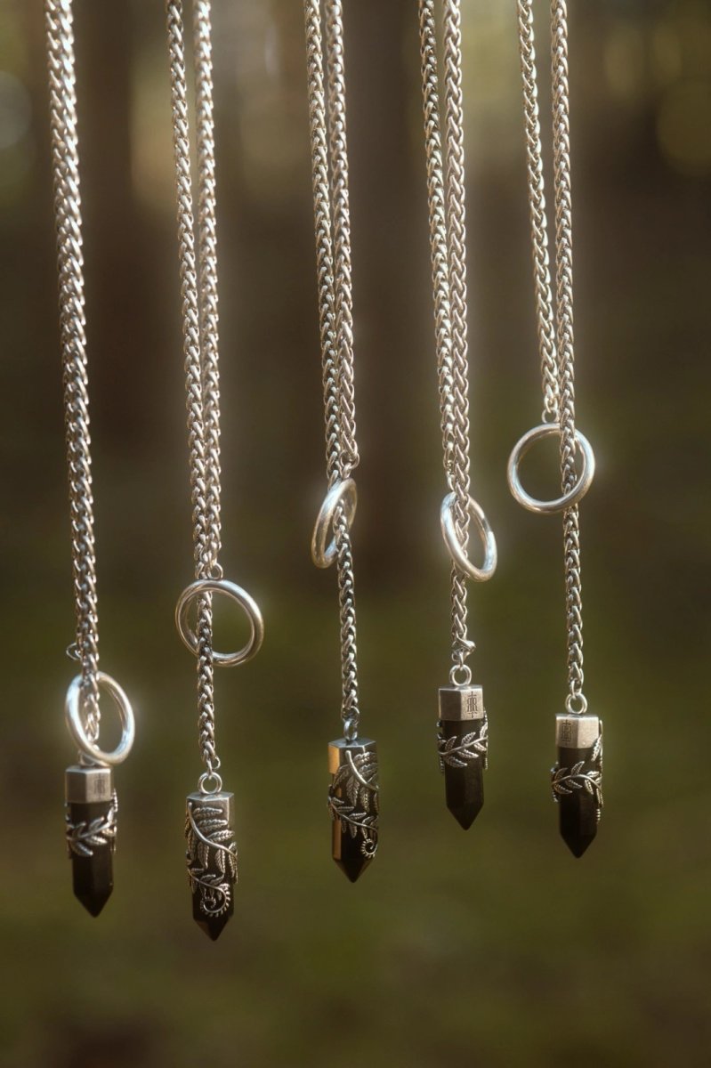 画像11: CRYSTAL FERN O-RING NECKLACE / ネックレス【Restyle】 (11)