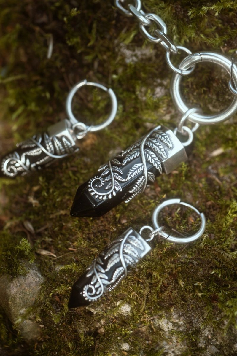 画像11: CRYSTAL FERN O-RING CHOKER / チョーカー【Restyle】 (11)