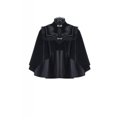 画像2: Elegant gothic pattern collar velvet cape / ボレロ【DARK IN LOVE】 (2)