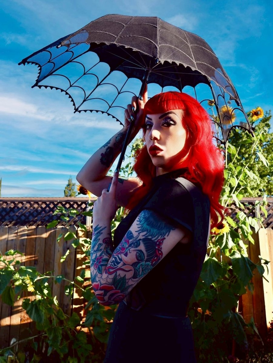 画像24: Spiderweb Lace Parasol / レースパラソル / 傘【KREEPSVILLE 666】 (24)