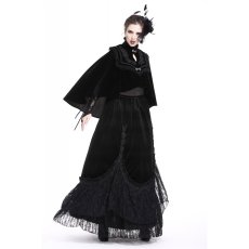 画像5: Elegant gothic pattern collar velvet cape / ボレロ【DARK IN LOVE】 (5)