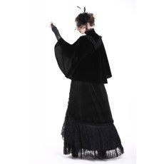 画像6: Elegant gothic pattern collar velvet cape / ボレロ【DARK IN LOVE】 (6)