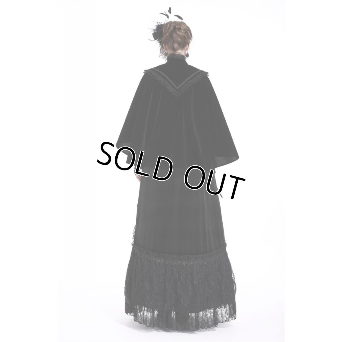 画像7: Elegant gothic pattern collar velvet cape / ボレロ【DARK IN LOVE】 (7)