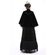 画像7: Elegant gothic pattern collar velvet cape / ボレロ【DARK IN LOVE】 (7)