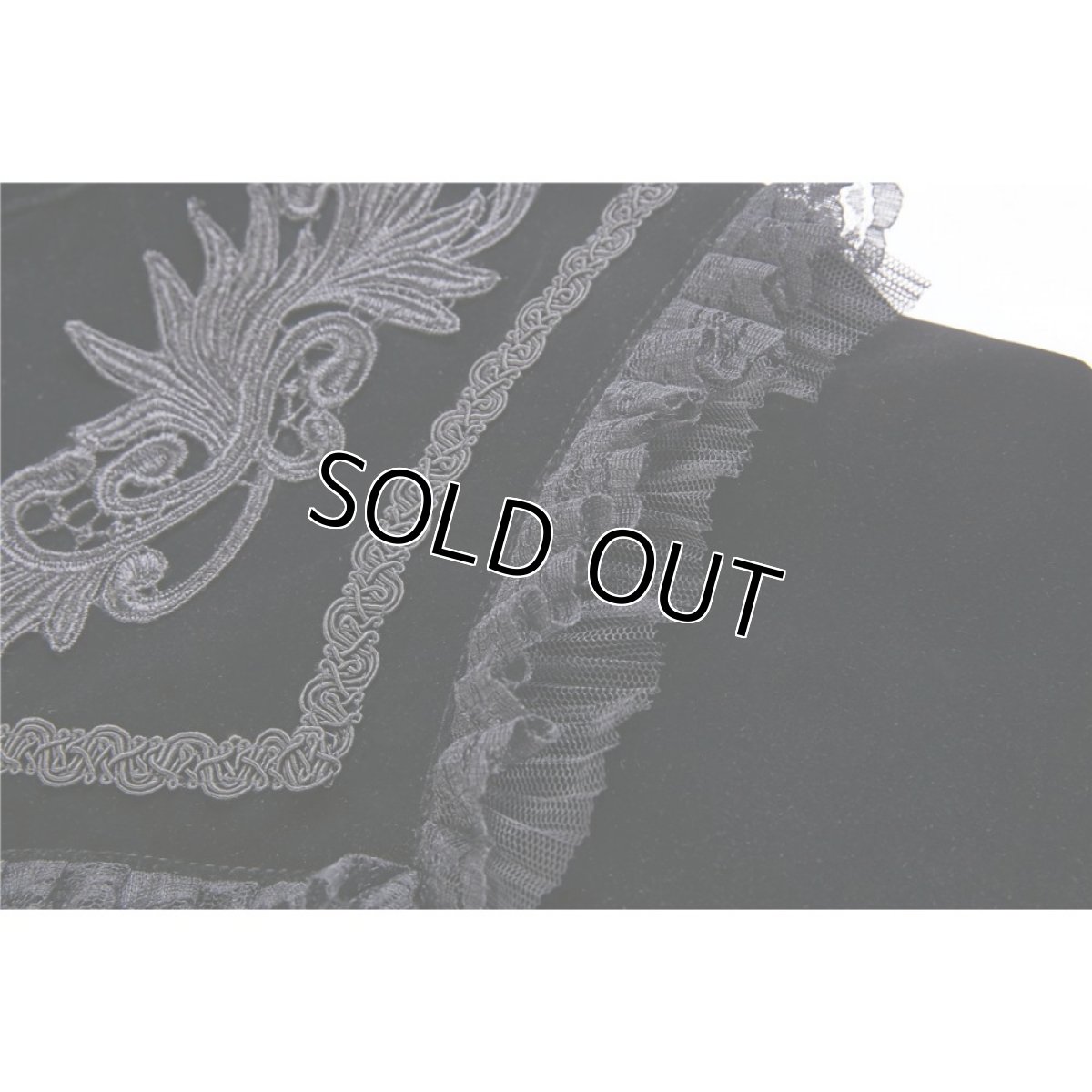 画像9: Elegant gothic pattern collar velvet cape / ボレロ【DARK IN LOVE】 (9)