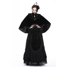 画像4: Elegant gothic pattern collar velvet cape / ボレロ【DARK IN LOVE】 (4)