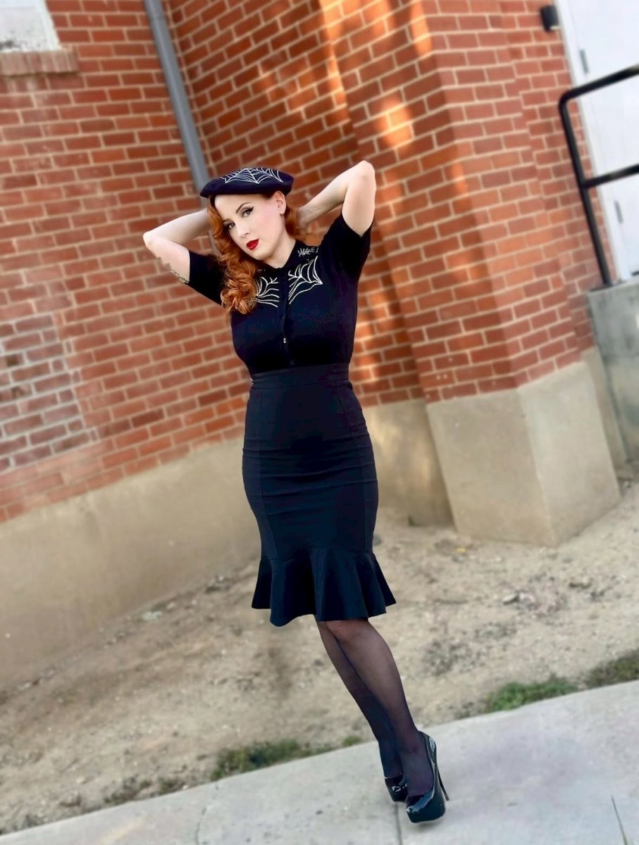 画像6: Black Widow Beret Hat / ベレー帽【KILL STAR】 (6)