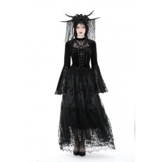 画像8: Gothic lace hollow out sexy top / トップス【DARK IN LOVE】 (8)