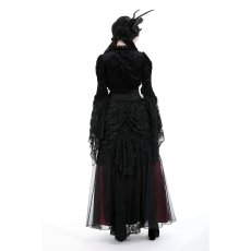 画像8: Gothic patterned velvet lace flared sleeves shrug / ボレロ【DARK IN LOVE】 (8)