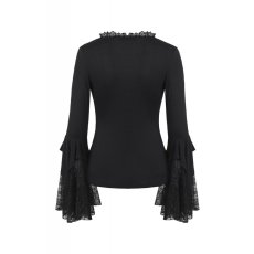 画像3: Gothic lacey knitted top with tasseled sleeves / トップス【DARK IN LOVE】 (3)