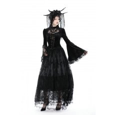 画像7: Gothic lace hollow out sexy top / トップス【DARK IN LOVE】 (7)